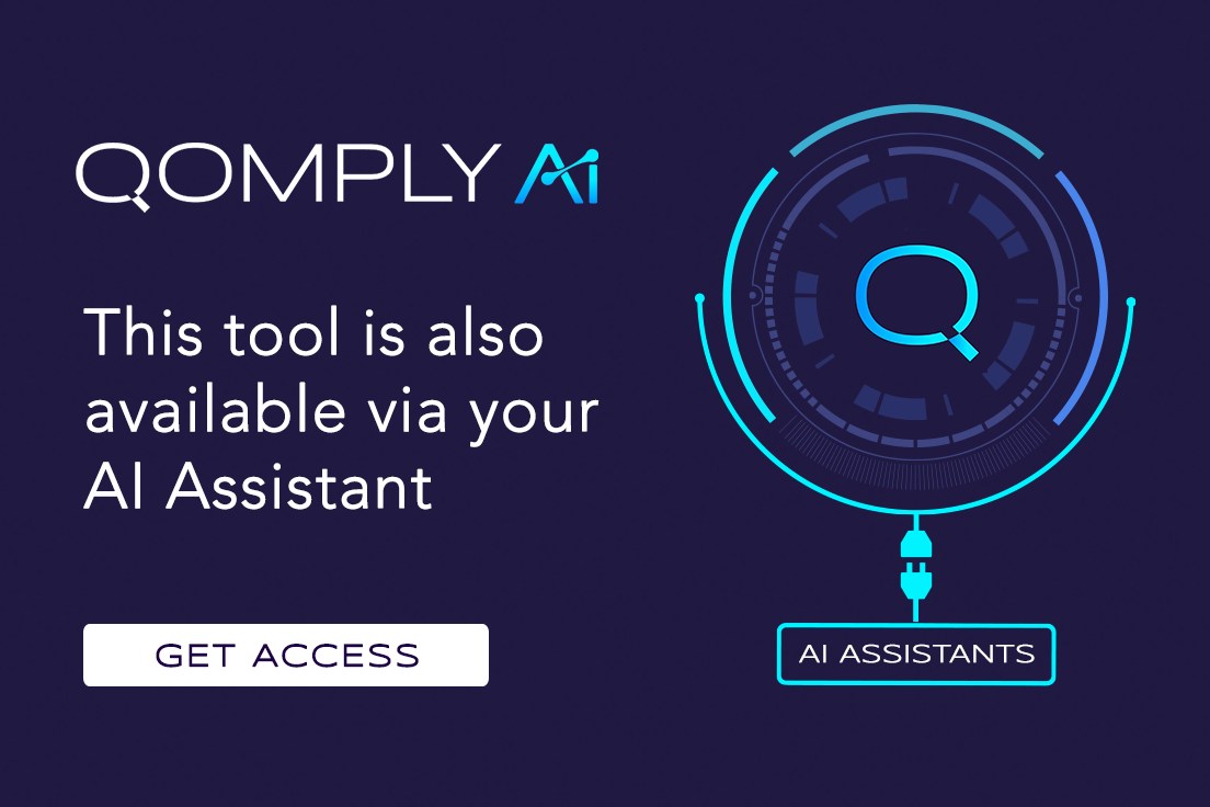 Qomply tools available via AI assistants